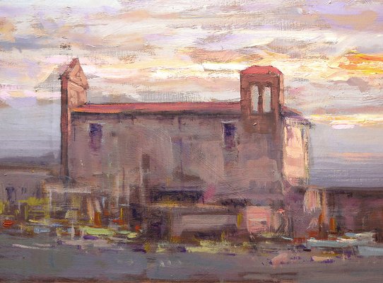 Renato Criscuolo, Pozzuoli, Oil on Canvas, Framed, 2000s, Italy-VHF-1269360