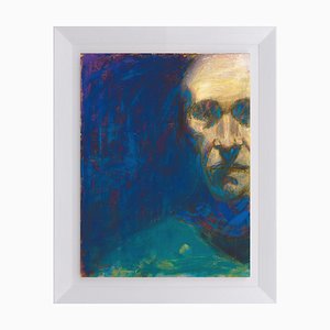 Renato Criscuolo, Self-Portrait, 21st Century, Canvas Painting, Framed-VHF-910573