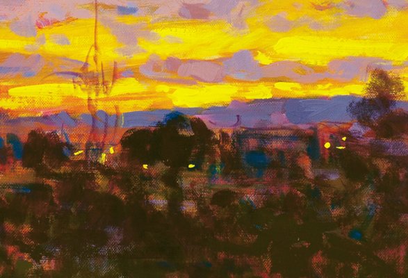 Renato Criscuolo, Sunset, Oil on Canvas-VHF-912384