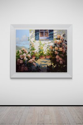 Renato Criscuolo, the Window of the House, Oil on Canvas, Framed, Early 2000s, Italy-VHF-1269348