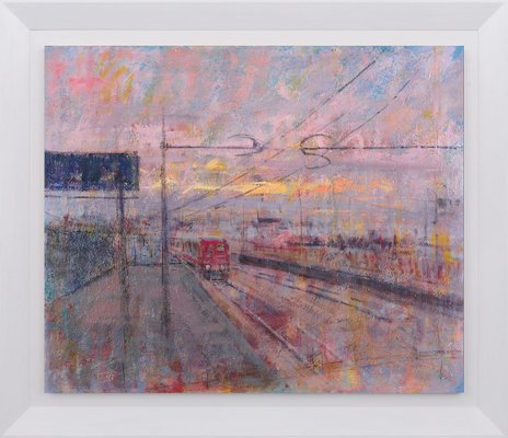 Renato Criscuolo, Train, Oil on Canvas-VHF-914053