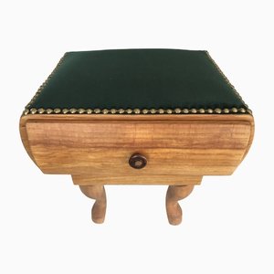 Renovated Footstool Pouf, 1950s-WQQ-1332186