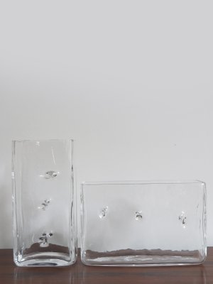 Repetai Murano Glass Vases by Renato Toso for Fratelli Toso, 1964, Set of 2-CC-1435963