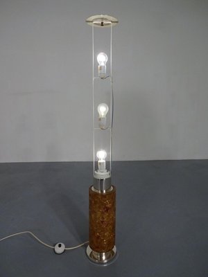 Resin Amber Floor Lamp from Kaiser Leuchten, 1970s-RDW-627598