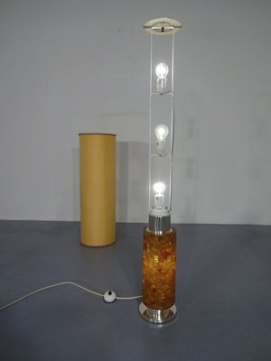 Resin Amber Floor Lamp from Kaiser Leuchten, 1970s-RDW-627598