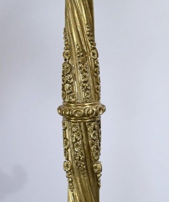 Restauration Gilded Bronze Candelabras, Early 19th Century, Set of 2-RVK-1764708