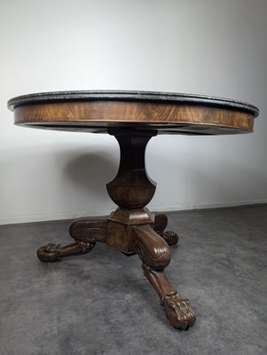 Restoration Pedestal Table with Jaret Legs-HLV-2024391