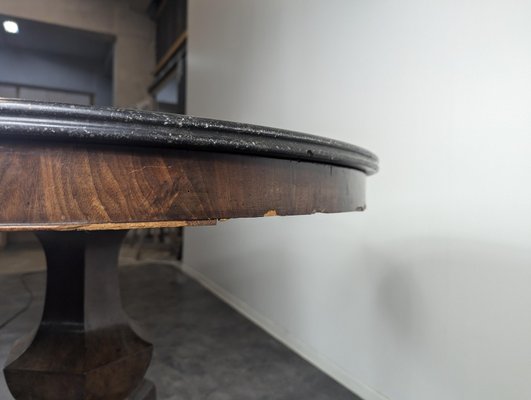 Restoration Pedestal Table with Jaret Legs-HLV-2024391