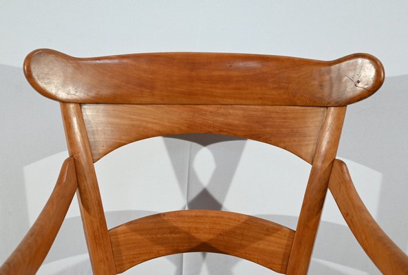 Restoration Period Property Armchairs in Cherrywood, Early 19th Century, Set of 2-RVK-1751757