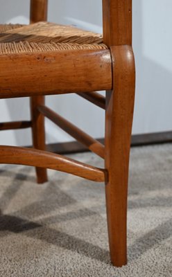 Restoration Period Property Armchairs in Cherrywood, Early 19th Century, Set of 2-RVK-1751757