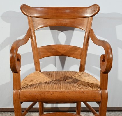 Restoration Period Property Armchairs in Cherrywood, Early 19th Century, Set of 2-RVK-1751757