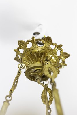 Restoration Style Chandelier in Gilt Metal and Bronze, 1880s-CEJ-690089