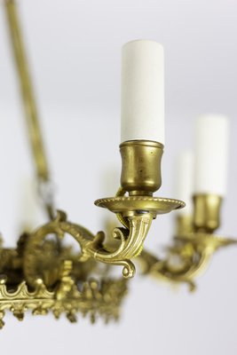 Restoration Style Chandelier in Gilt Metal and Bronze, 1880s-CEJ-690089