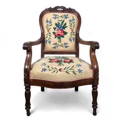 Restoration Style Convertible Armchair-HLV-2033141