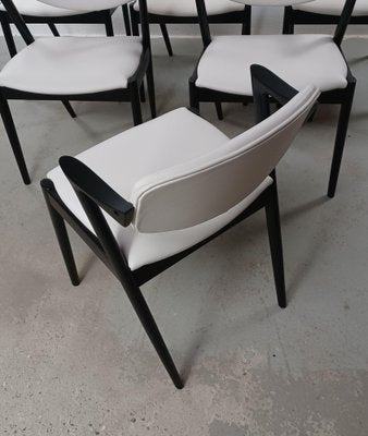 Restored Black Dining Chairs by Kai Kristiansen for Andersen Møbelfabrik, 1960s, Set of 6-VVO-1973878