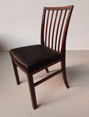 Restored Mahogany Dining Chairs with Horse Hair Upholstery, 1950s, Set of 8-VVO-1999549