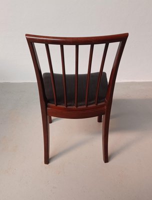 Restored Mahogany Dining Chairs with Horse Hair Upholstery, 1950s, Set of 8-VVO-1999549