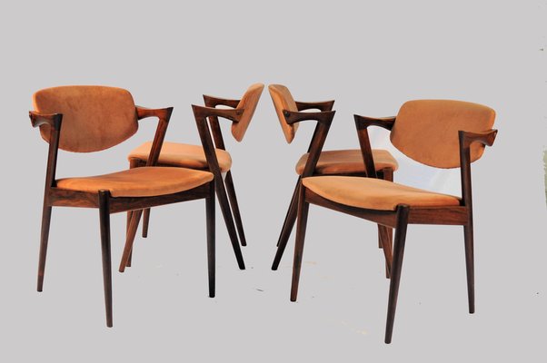 Restored Rosewood Dining Chairs by Kai Kristiansen for Andersen Møbelfabrik, 1960s, Set of 10-VVO-1974026