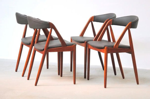 Restored Teak Dining Chairs by Kai Kristiansen for Andersen Møbelfabrik, 1960s, Set of 12-VVO-1973949