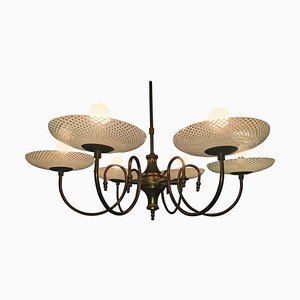 Reticello Chandelier from Venini, 1940s-WJT-1234805