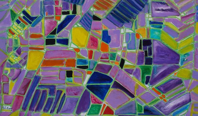 Reticulum - Oil on Canvas by Giorgio Lo Fermo - 1995 1995-ZCI-756868