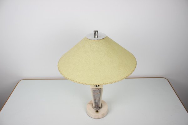 Retro Marble Table Lamp from Kámen Praha, 1950s-TZ-1144370