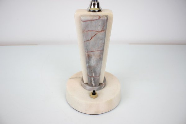 Retro Marble Table Lamp from Kámen Praha, 1950s-TZ-1144370