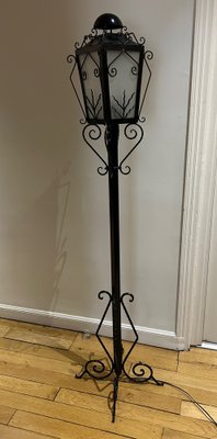 Reverberal Wrought Iron Floor Lamp, 1950s-AVC-1774744