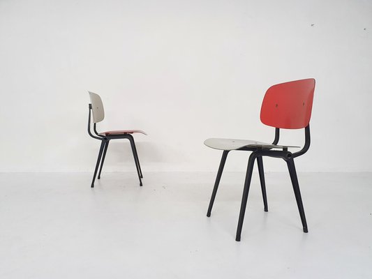 Revolt Dining Chairs by Friso Kramer for Ahrend De Cirkel, The Netherlands, 1950s, Set of 2-ZO-941484