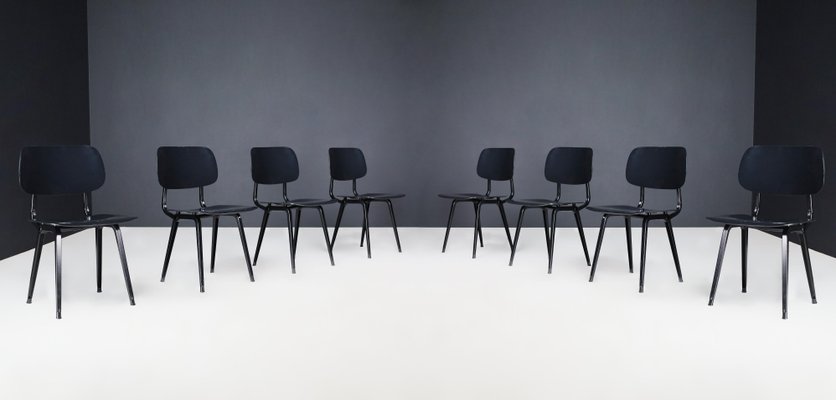 Revolt Dining Room Chairs Set/8 attributed to Friso Kramer, the Netherlands, 1960s, Set of 8-TRW-1803325