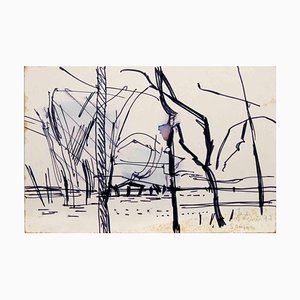 Reynold Arnould, Landscape, 1977, Drawing-ZCI-1781836