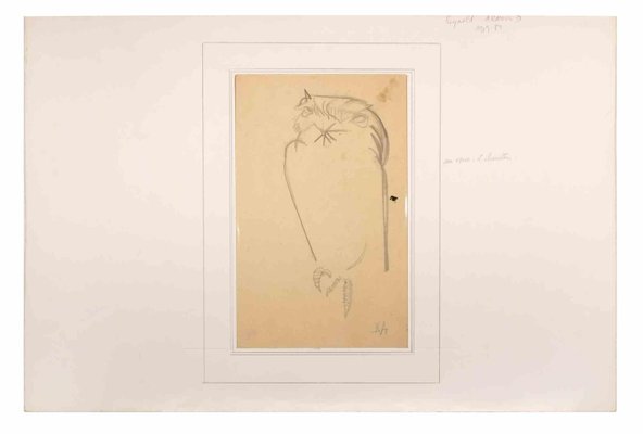 Reynold Arnould, Owl, Drawing, Mid-20th Century-ZCI-2025346