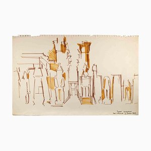 Reynold Arnould, View of Luxor, Marker Drawing, 1967-ZCI-1775755