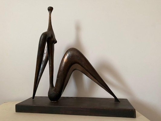 Rezo Khasia, Sea, 2018, Bronze & Wood-CHG-2030424