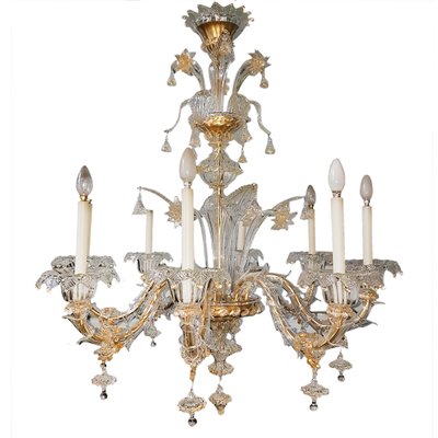 Rezzonico Chandelier with Eight Arms in Murano-SNC-1332477