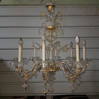 Rezzonico Chandelier with Eight Arms in Murano-SNC-1332477