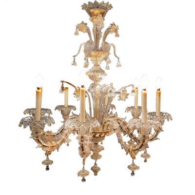 Rezzonico Chandelier with Eight Arms in Murano-SNC-1332477