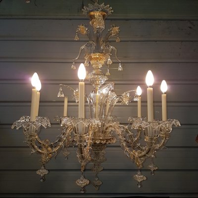 Rezzonico Chandelier with Eight Arms in Murano-SNC-1332477