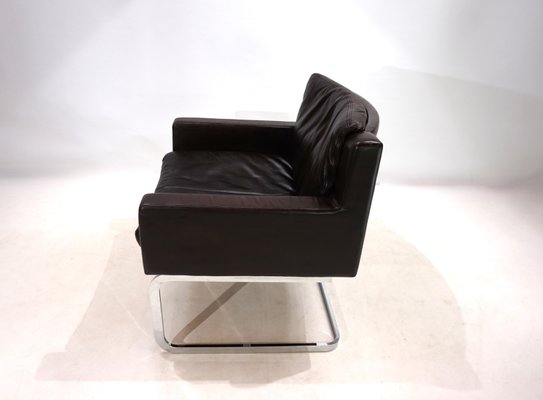 Rh201 Leather Armchair by Robert Haussmann for de Sede, 1960s-HUW-2028861