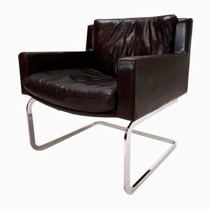 Rh201 Leather Armchair by Robert Haussmann for de Sede, 1960s-HUW-2028861