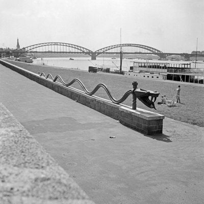 Rhine Snake Sculpture at Shore of Rhine Dusseldorf, Germany, 1937-DYV-995278