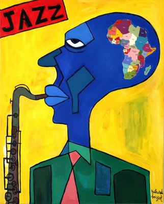 Richard Boigeol, Jazz, 2017, Acrylic on Canvas-CHG-917680