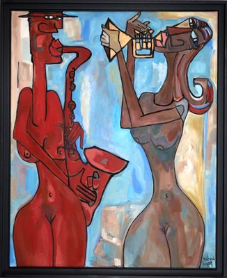 Richard Boigeol, Les Muses, 2003, Oil on Canvas-CHG-917693