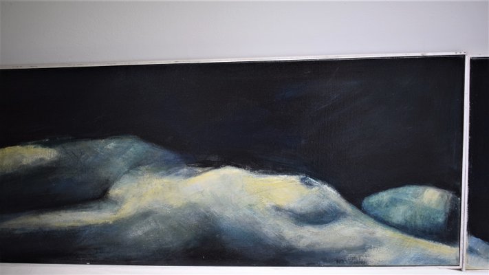 Richard Kaplenig (1963-), Triptychon Nude, Oil on Canvas, Set of 3-VA-1180885