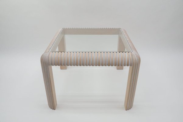 Ridged Coffee Table, Italy, 1970s-KQB-1063943