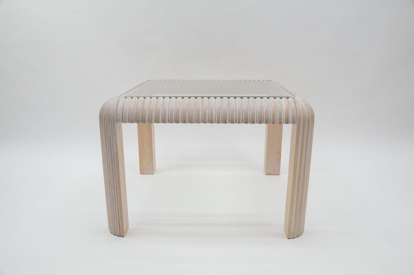 Ridged Coffee Table, Italy, 1970s-KQB-1063943