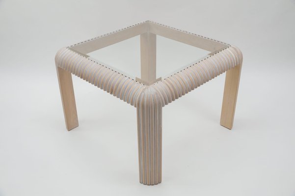 Ridged Coffee Table, Italy, 1970s-KQB-1063943