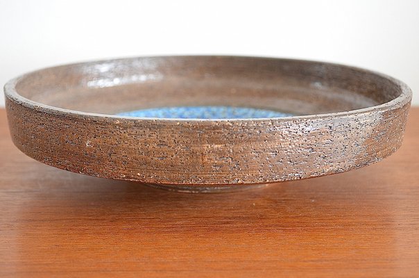 Rimini Blu Ceramic Bowl by Aldo Londi for Bitossi, 1960s-OV-1378536