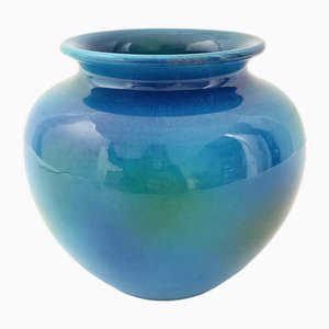 Rimini Blue Ceramic Vase by Aldo Londi for Bitossi and Italica Ars, Italy, 1970s-JPQ-2034813