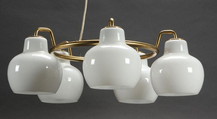 Ring Chandeliers by Vilhelm Lauritzen for Louis Poulsen & Co., 1950s, Set of 2-VVO-678356